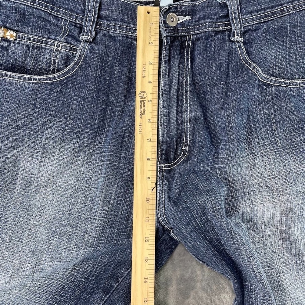 Vintage SouthPole Jeans Men's Size 36x25 Y2K 4180 Relaxed Baggy Wide Leg Blue - Picture 11 of 12